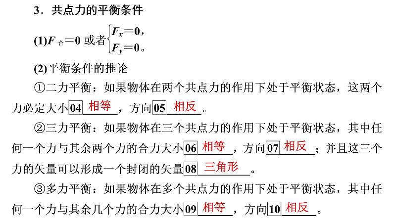 2022-2023年高考物理一轮复习 第2章第3讲受力分析共点力的平衡课件第6页