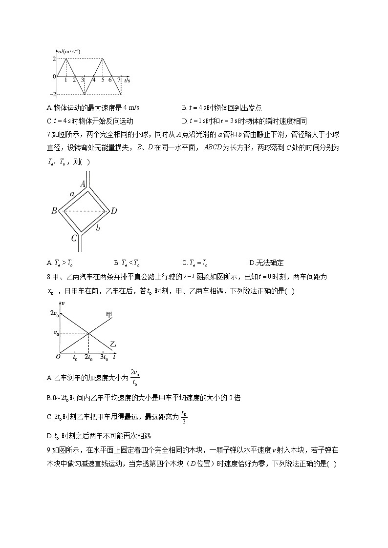 【新教材】2021-2022学年高二物理暑假作业(1)第3页
