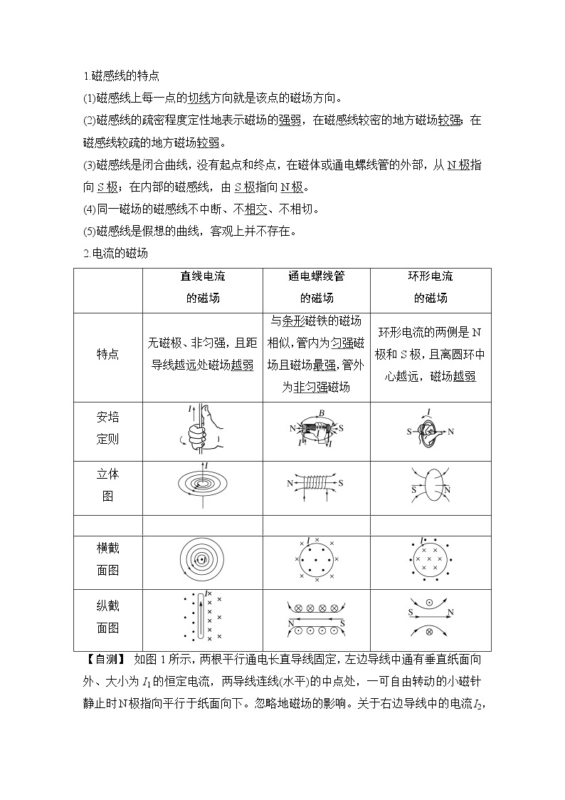 2023届高考物理（新粤教版）一轮总复习讲义第十章 磁场02