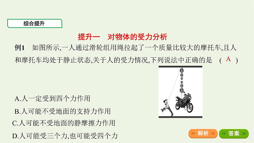 魯科版高中物理必修第一冊第3章相互作用章末總結(jié)課件第2頁