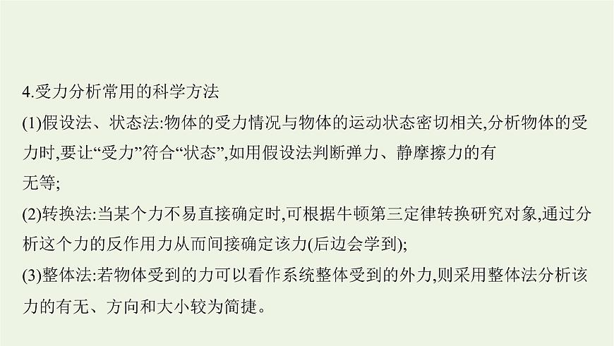 魯科版高中物理必修第一冊第3章相互作用章末總結(jié)課件第6頁