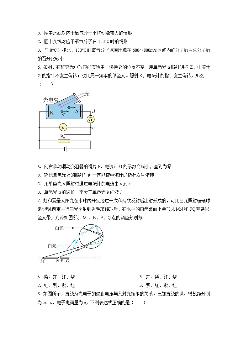 2022实验中学高二下学期第三次月考物理试题(含详解)03