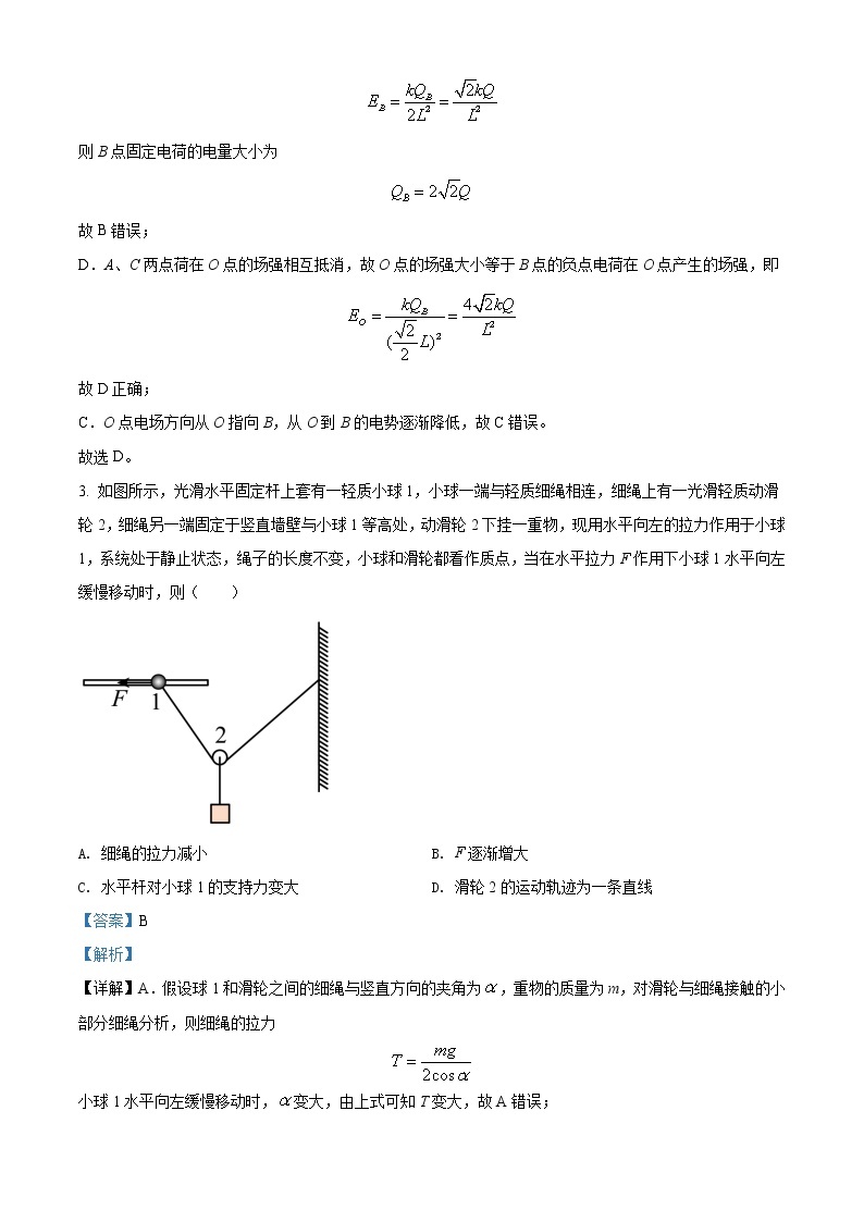 2022年湖南省普通高中学业水平选择性考试仿真模拟物理试题（解析版）03