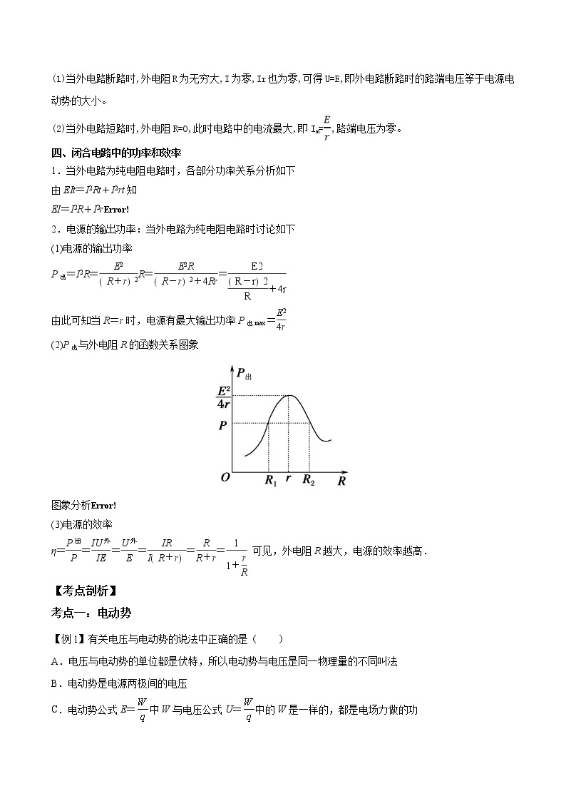 第11讲 闭合电路的欧姆定律-【暑假自学课】2022年新高二物理暑假精品课（人教版2019） 试卷02