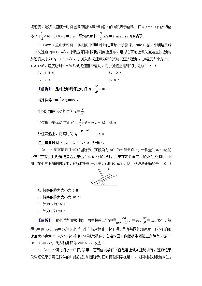 高考物理二轮复习第1部分专题突破方略专题1第2讲力与直线运动试题含解析第2页