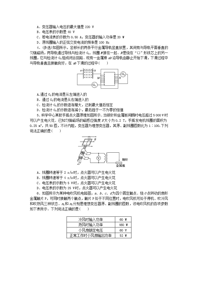 高考物理复习特训考点十三交变电流电磁振荡与电磁波第101练理想变压器含解析第2页