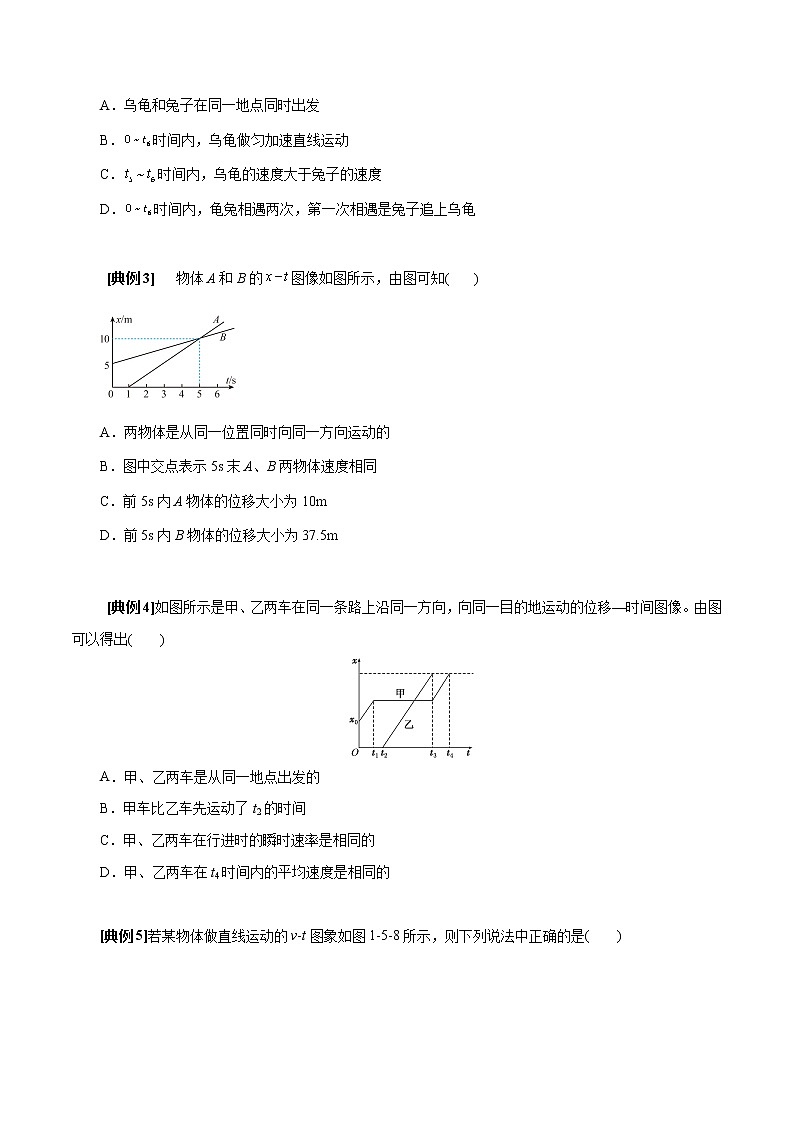 2022年初升高物理衔接讲义 05 运动图象(学生版) 第3页