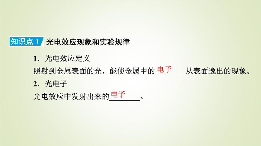 新人教版高中物理選擇性必修第三冊第四章原子結(jié)構(gòu)和波粒二象性2光電效應課件第8頁