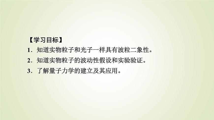 新人教版高中物理選擇性必修第三冊第四章原子結(jié)構(gòu)和波粒二象性5粒子的波動性和量子力學(xué)的建立課件第5頁