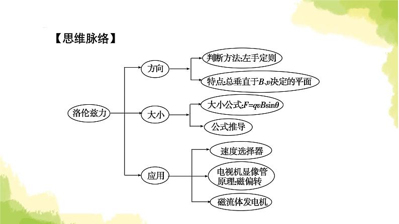 新人教版高中物理选择性必修第二册第一章安培力与洛伦兹力2磁场对运动电荷的作用力课件06