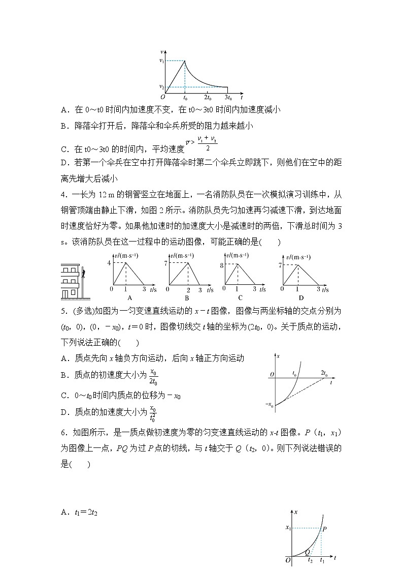 高三物理精準(zhǔn)提升專練2運(yùn)動圖象與追及相遇問題含答案第3頁