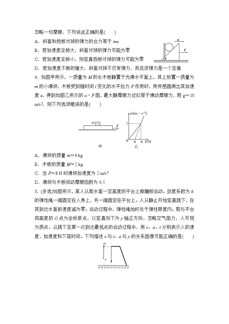高三物理精准提升专练4牛顿运动定律及其应用含答案第3页