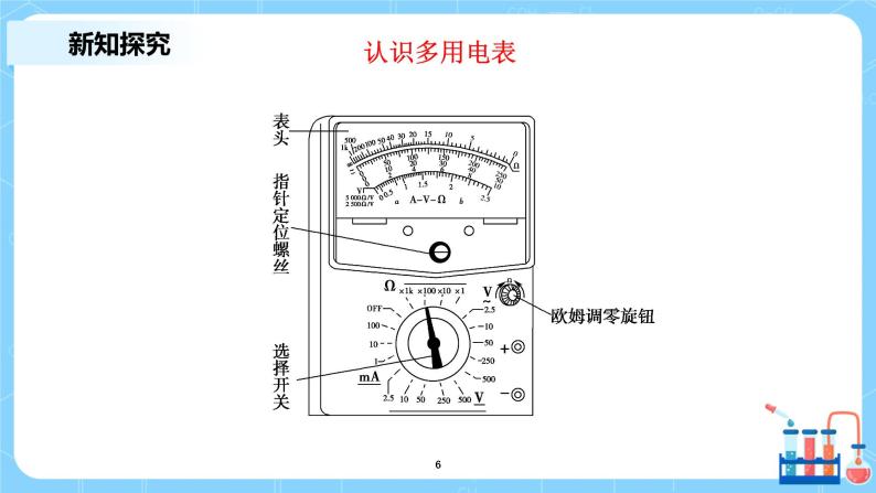 人教版（2019）高中物理必修三11.5《实验：练习使用多用电表》课件+教案+同步习题+学案06