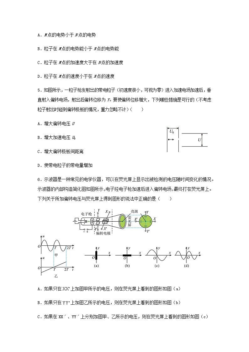 新教材高一物理下學(xué)期暑假鞏固練習(xí)8帶電粒子在電場中運(yùn)動含答案第2頁
