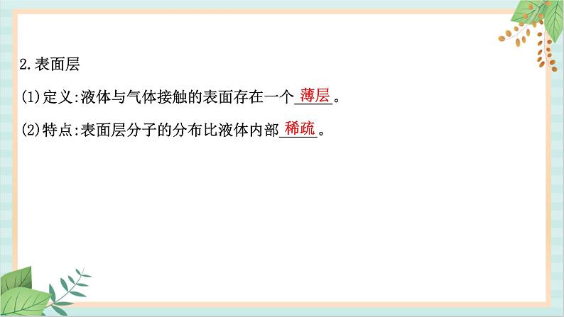鲁科版高中物理选修32.2- 2.3表面张力和毛细现象材料及其应用课件第3页