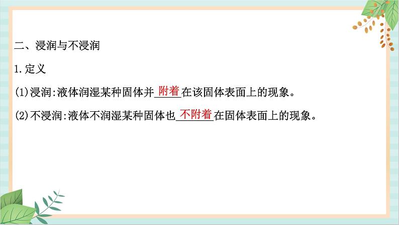 鲁科版高中物理选修32.2- 2.3表面张力和毛细现象材料及其应用课件第6页