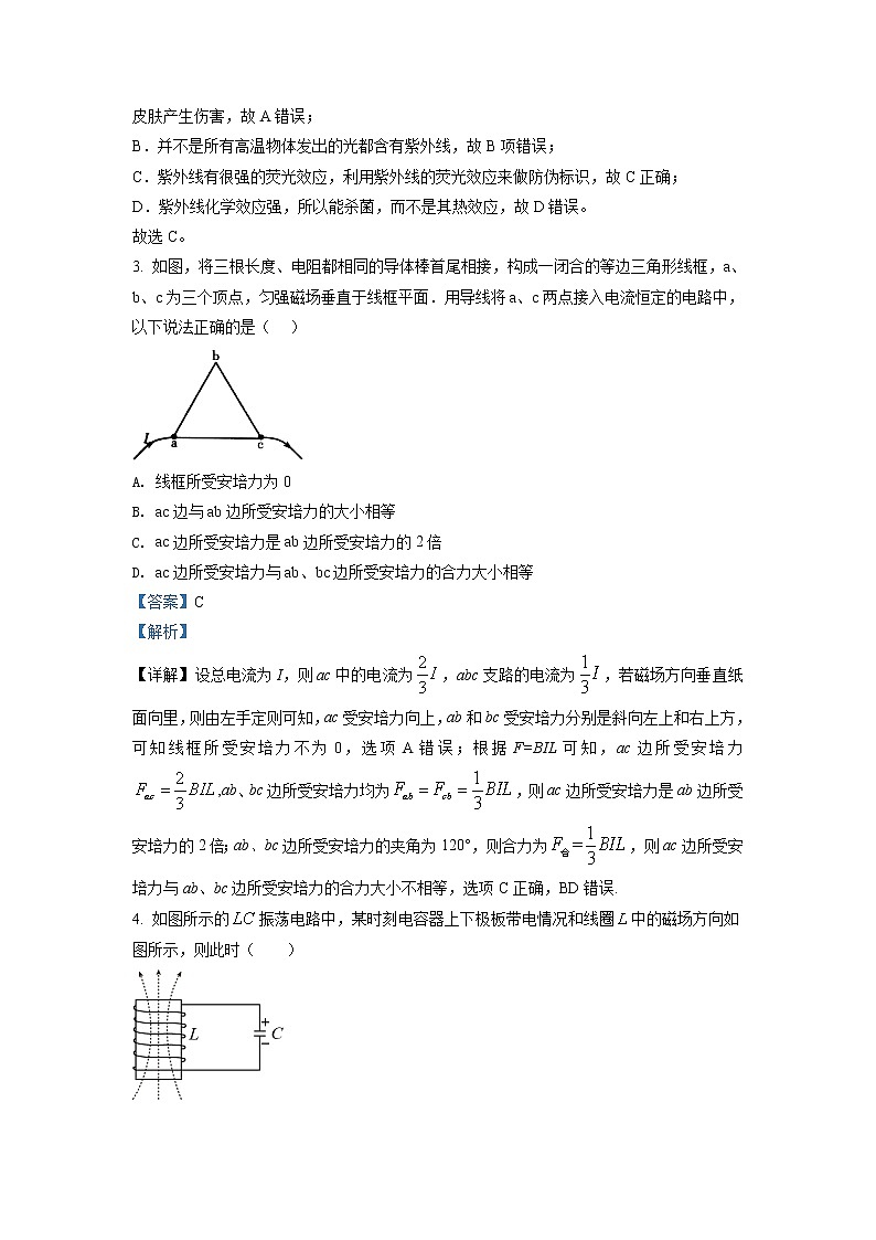 2021-2022学年山东省济南市高二下学期期末考试物理试题 解析版第2页
