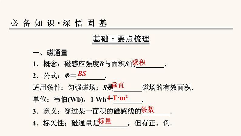 人教版高考物理一轮复习专题10电磁感应第1讲电磁感应现象楞次定律课件07