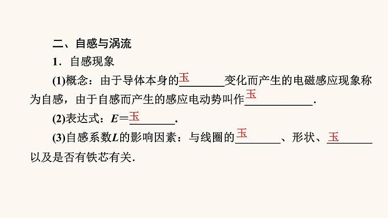 人教版高考物理一轮复习专题10电磁感应第2讲法拉第电磁感应定律自感涡流课件第4页