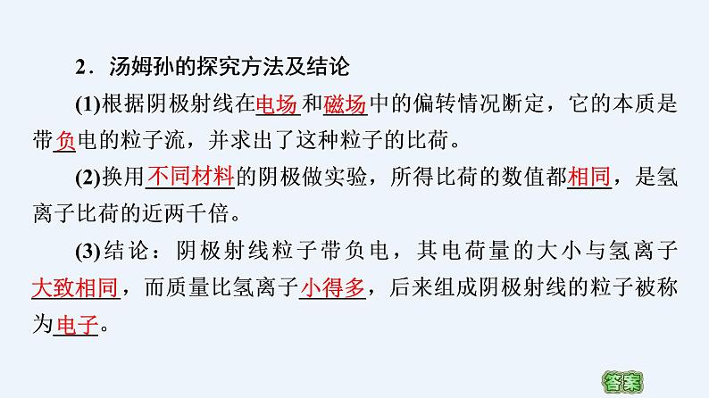 人教版(2019)高中物理选择性必修第三册_原子的核式结构模型 课件2第6页