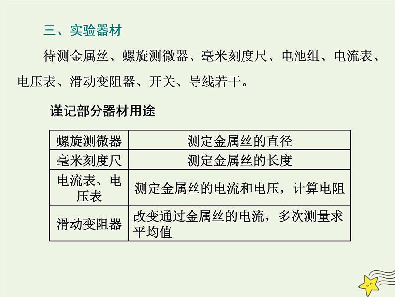 高考物理一轮复习第8章恒定电流第4课时测量金属丝的电阻率课件03