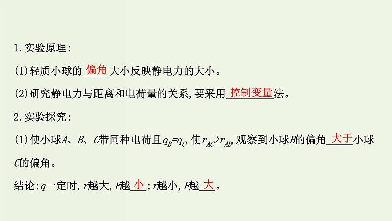 人教版高中物理必修第三册第9章静电场及其应用2库仑定律课件第5页