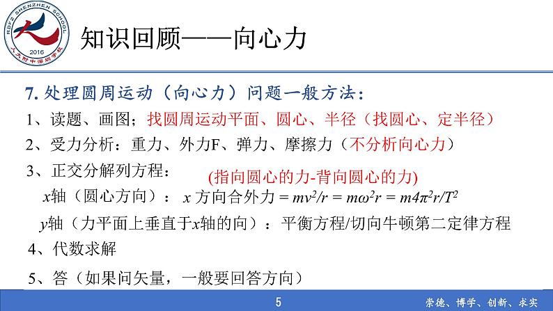 高中物理 必修二 习题课:向心力 课件05