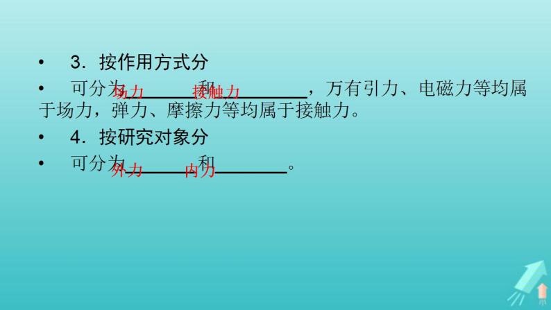 人教版高考物理一轮复习第2章相互作用第1讲重力弹力摩擦力课件07