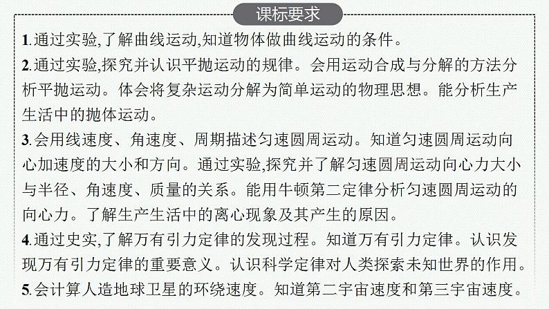 2023高考物理人教A版(2019)大一轮复习--4.1 曲线运动 运动的合成与分解(课件)02
