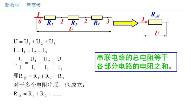 高中物理人教必修三11.4 串联电路和并联电路（一）串并联电路的特点（课件）07