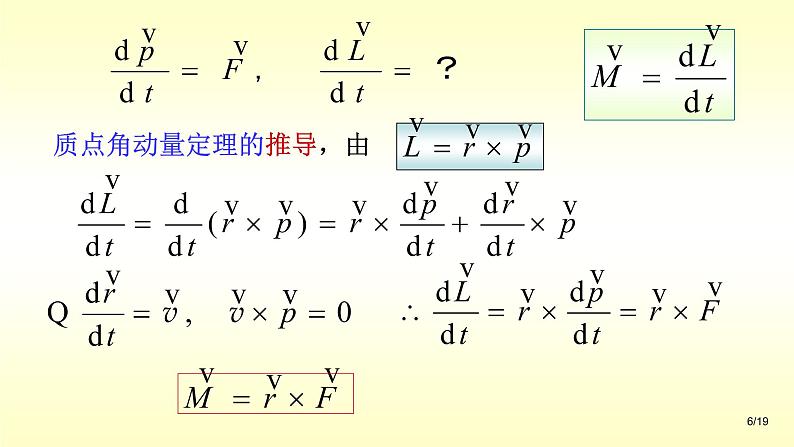 2021-2022学年高二物理竞赛课件:角动量 角动量守恒定律06