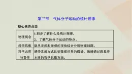 2022_2023学年新教材高中物理第一章分子动理论第三节气体分子运动的统计规律课件粤教版选择性必修第三册