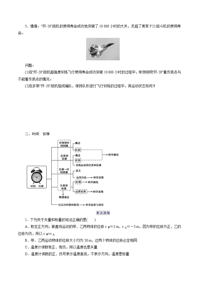 人教版高一物理必修一 第一章  章節(jié)復(fù)習(xí)與檢測(cè)  -2021-2022學(xué)年高一物理精講精練（原卷版）+解析版（含答案）第2頁
