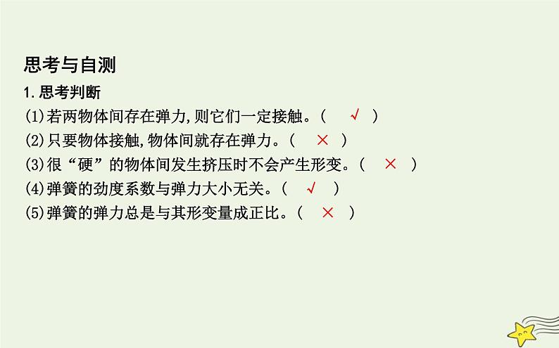 教科版高中物理必修第一册第三章2弹力课件第7页