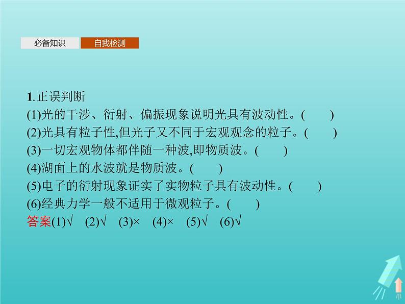 人教版(2019)高中物理选择性必修第三册第4章原子结构和波粒二象性5粒子的波动性和量子力学的建立课件第7页