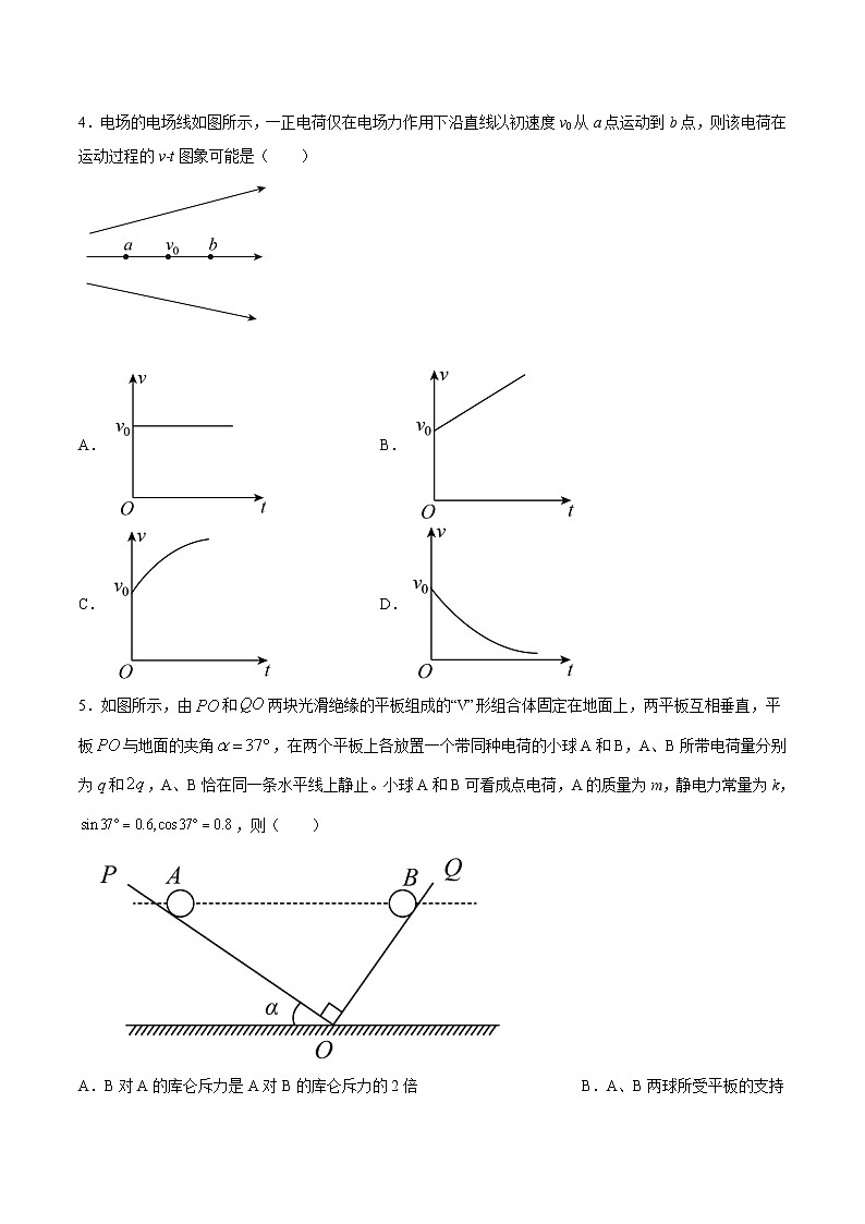 专题强化一 库仑定律、电场强度在电场的综合应用-2023学年高二物理精讲与精练高分突破考点专题系列(人教版2019必修第三册)第2页