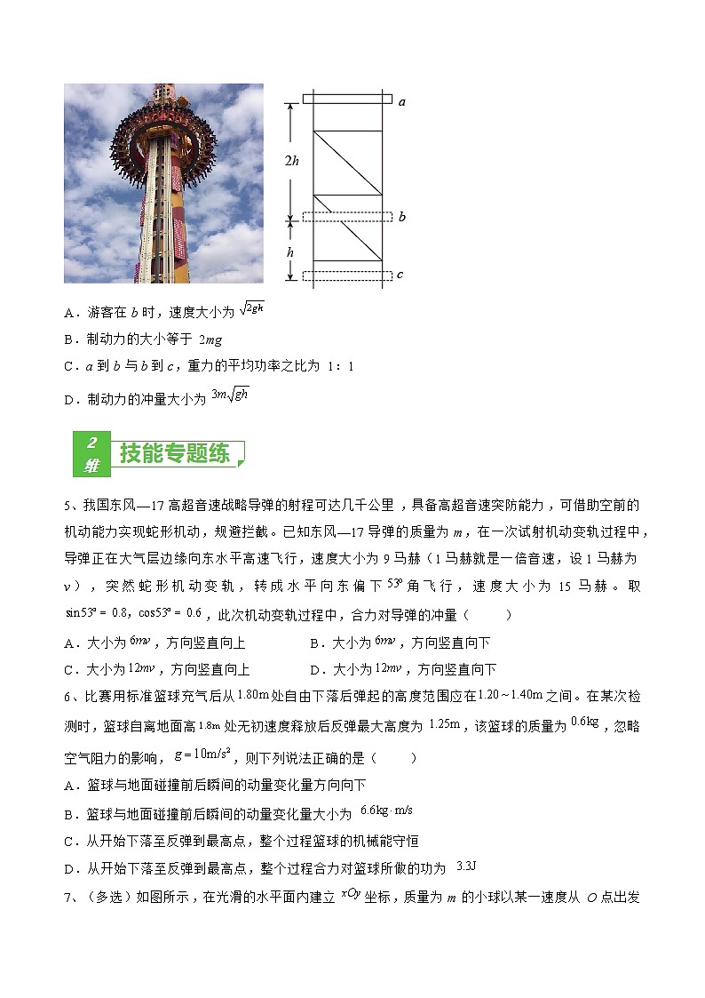 专题34 动量定理及应用——2023年高考物理一轮复习小题多维练(广东专用)02