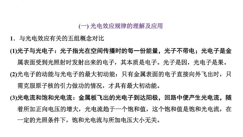 2023届高考物理一轮复习课件:光电效应 波粒二象性第6页