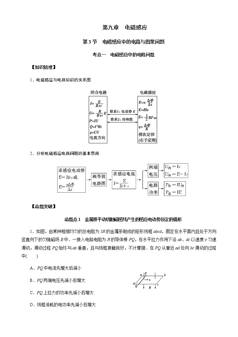第3節(jié)　電磁感應(yīng)中的電路與圖象問題（解析版）第1頁