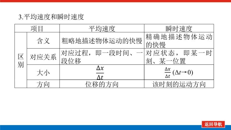 教科版高中物理必修第一册第一章描述运动的基本概念导学案+课件05