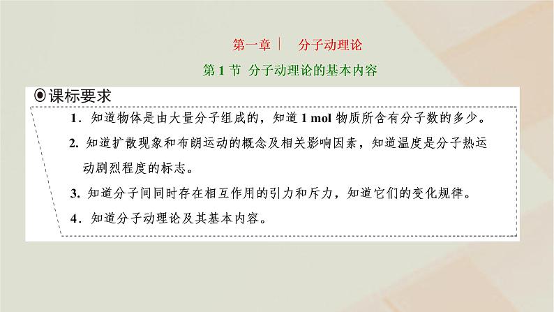 新人教版高中物理选择性必修第三册第一章分子动理论第1节分子动理论的基本内容课件01