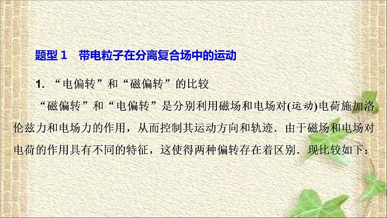 2023届高考物理二轮复习课件:带电粒子在复合场中的运动 (4)第2页