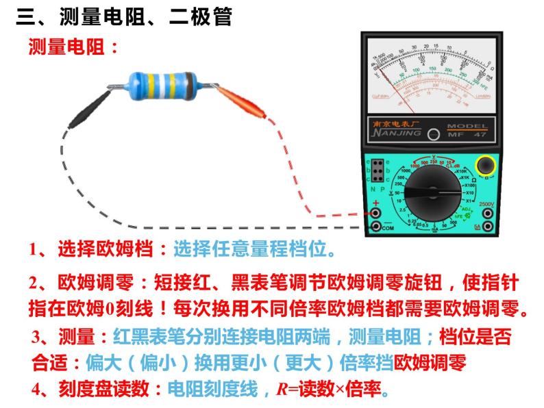 11.5 实验：练习使用多用电表-2022-2023学年高一物理同步备课精选课件（人教版2019必修第三册)05