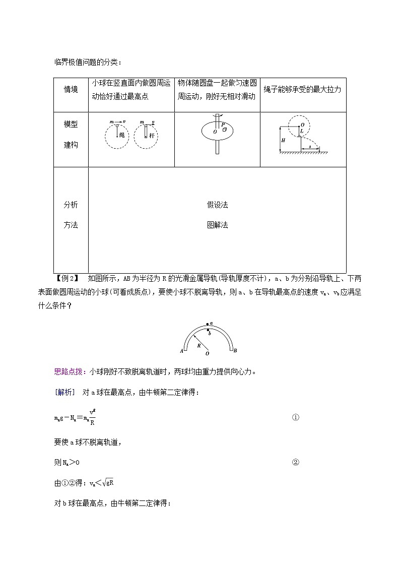 粤教版高中物理必修第二册第2章圆周运动章末综合提升学案03