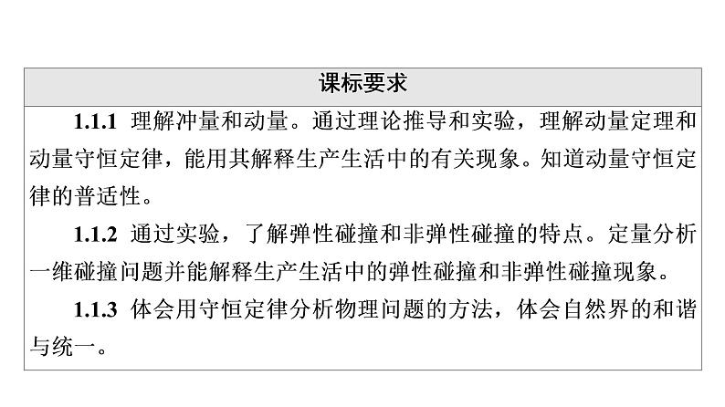 人教版高考物理一轮总复习第9章第1讲动量和动量定理课件第2页