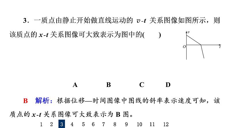 人教版高考物理一轮总复习专题提分训练1运动学图像追及相遇问题习题课件07