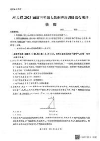 河北省部分学校2022-2023学年高三上学期大数据应用调研联合测评物理试题