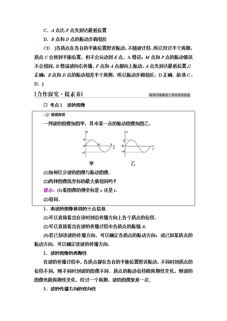 粤教版高中物理选择性必修第一册第3章第2节机械波的描述课件+学案+素养落实含答案03