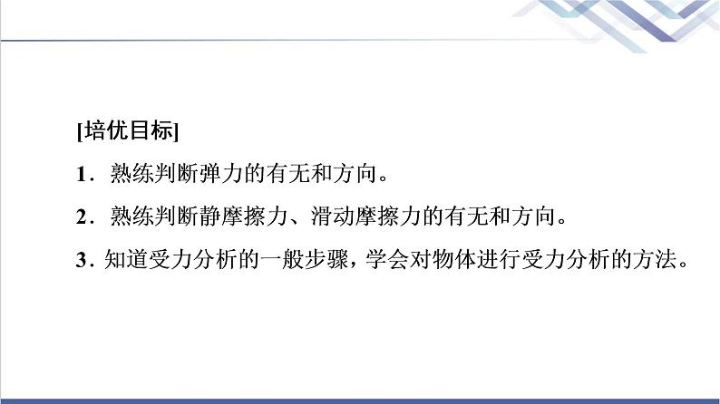 人教版高中物理必修第一册第3章素养培优课3物体的受力分析课件第2页