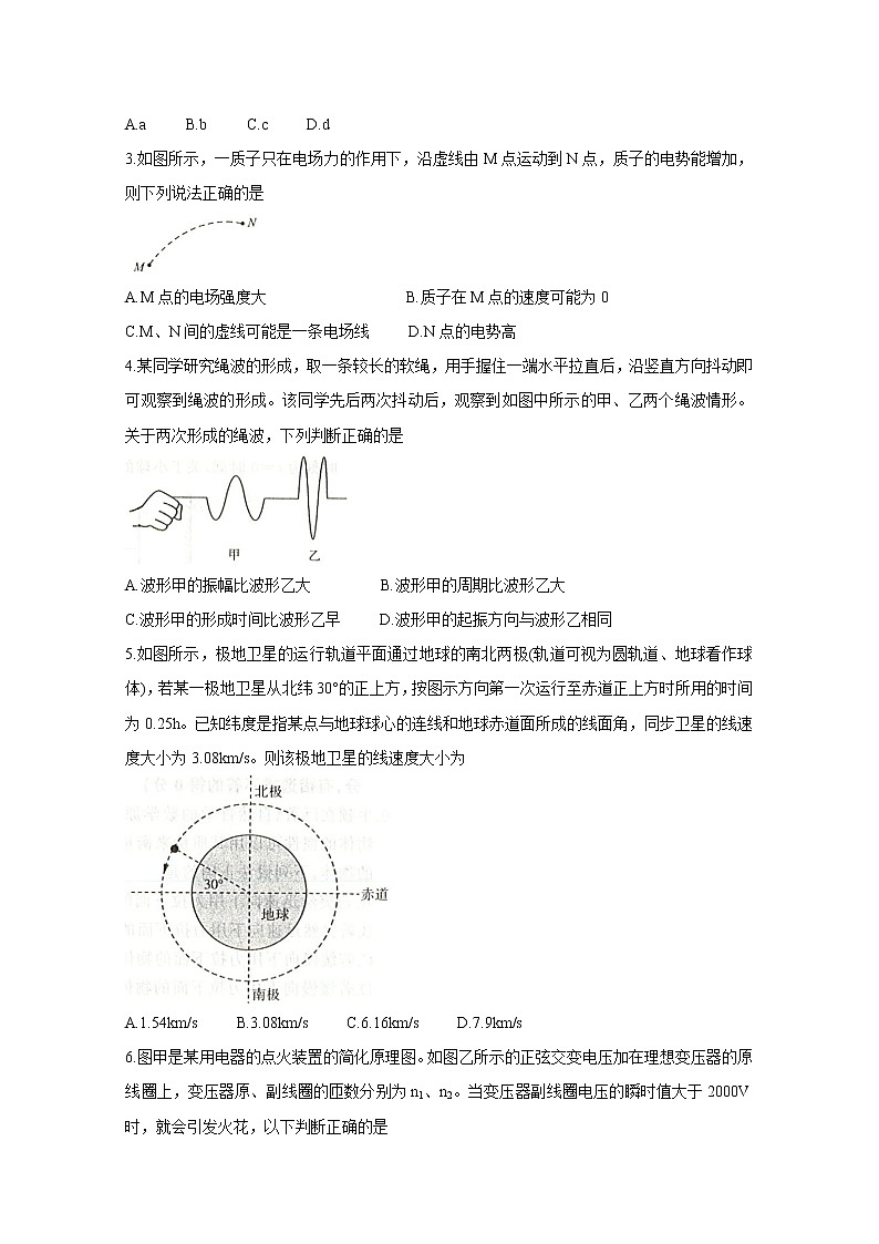 2021济南高三上学期期末考试物理含答案第2页